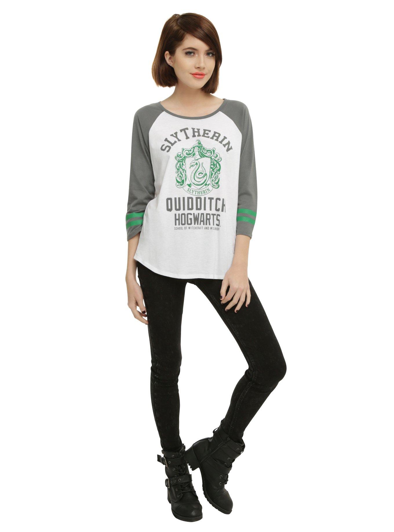Harry Potter Slytherin Quidditch Girls Raglan, , alternate - view 3