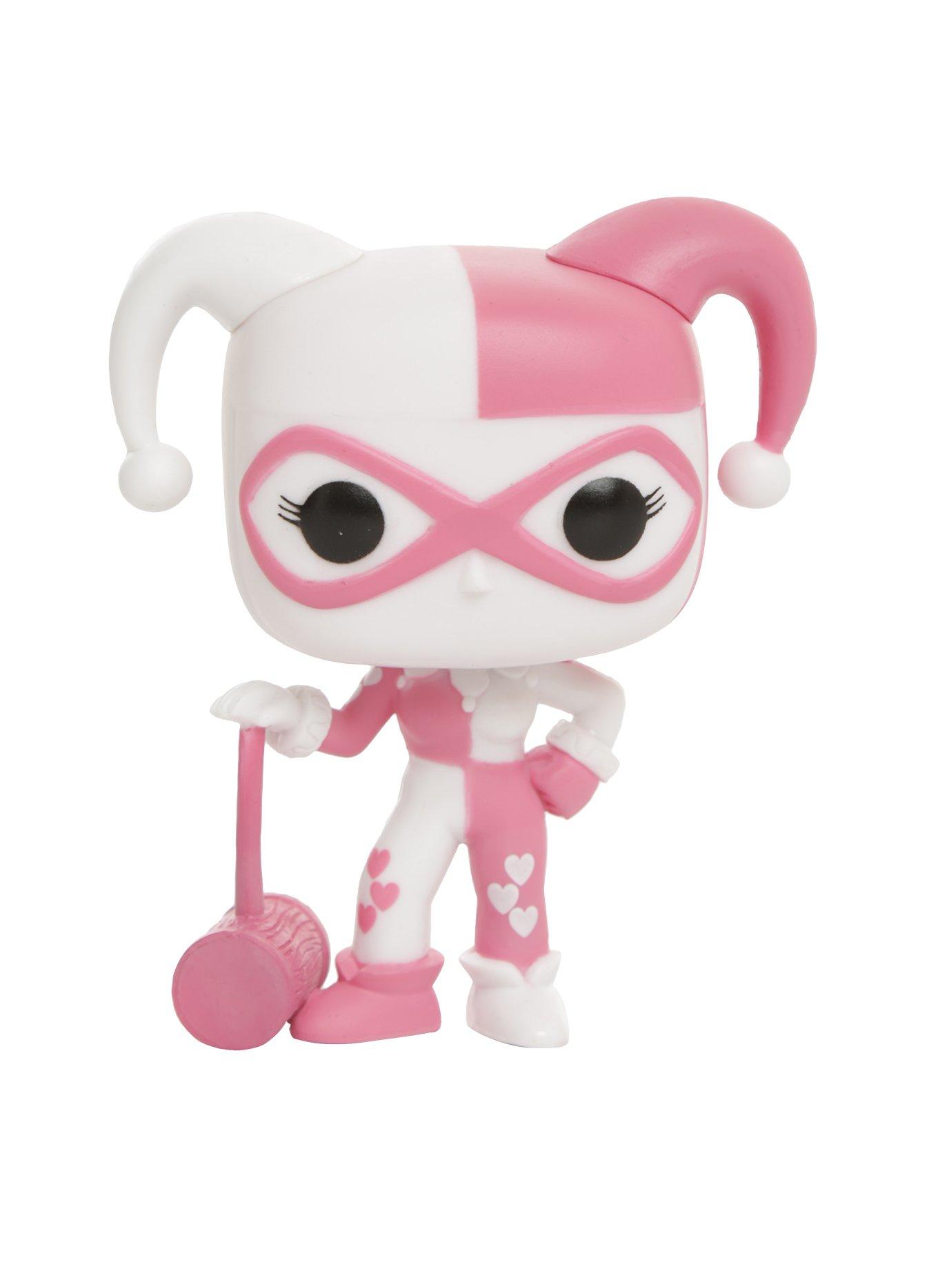 Funko DC Comics Pop! Harley Quinn (Pink Hearts) Vinyl Figure Hot Topic Exclusive, , alternate