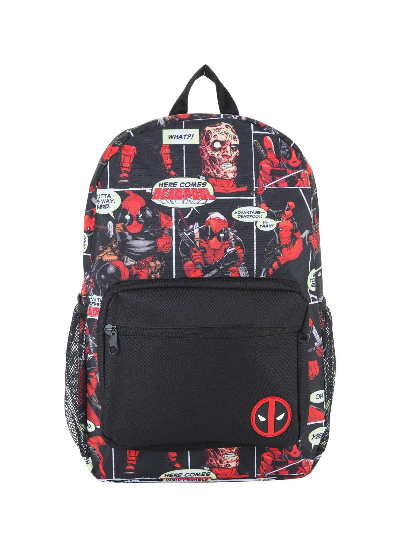 Marvel Deadpool Comic Strip Word Bubble Backpack, , alternate
