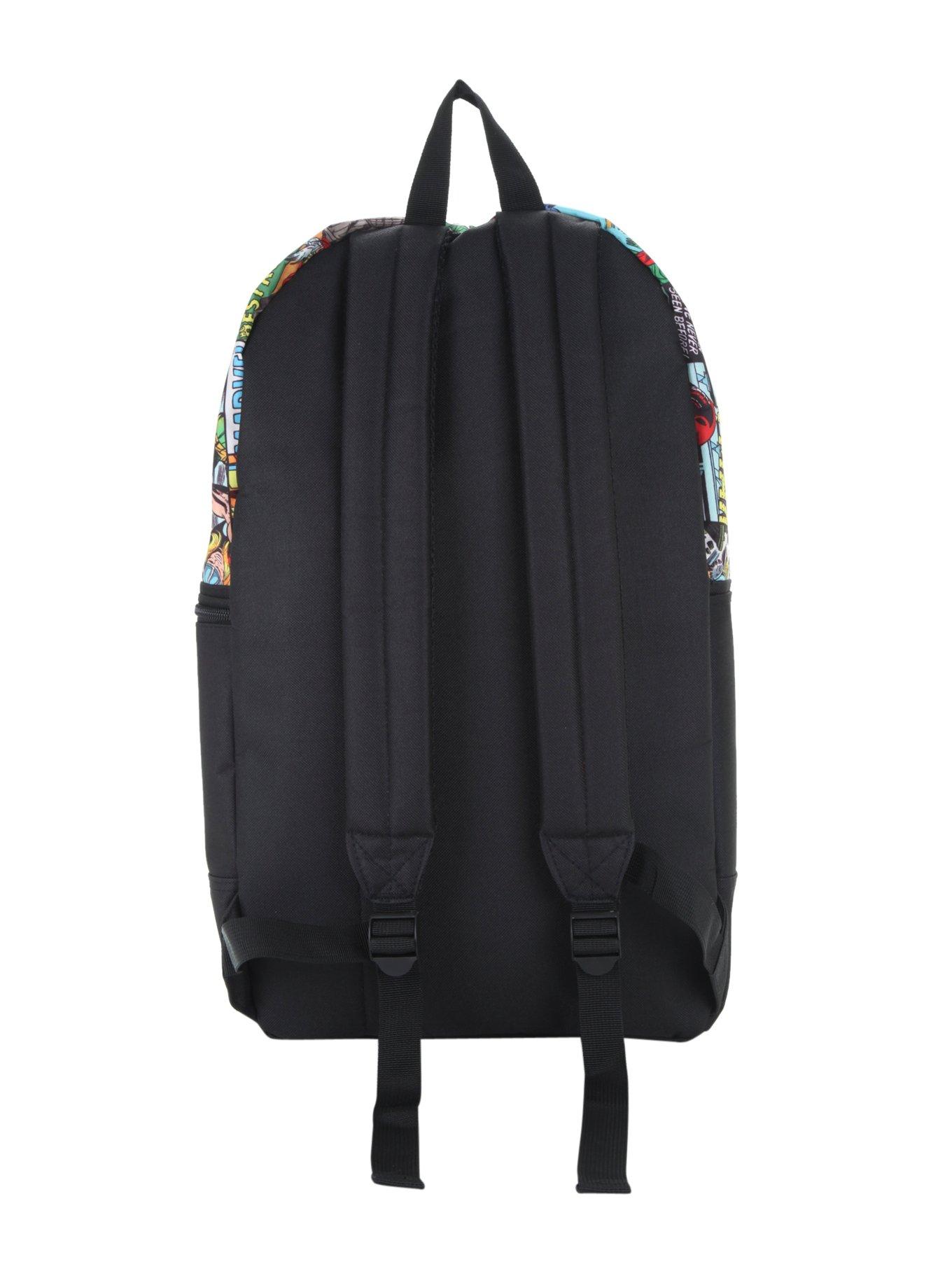 Marvel Comic Collage Flat Front Backpack, , alternate