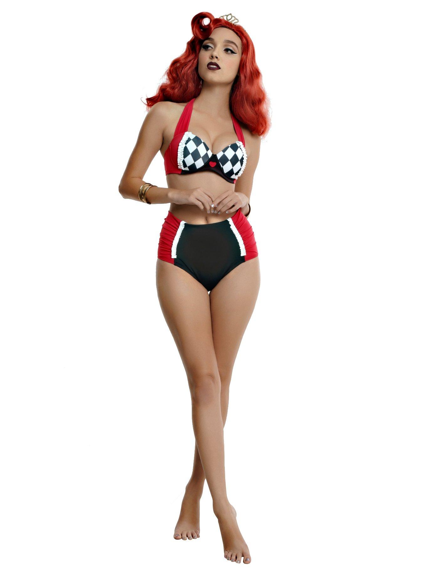 Disney Alice In Wonderland Queen Of Heart Swim Bottoms, MULTI, alternate