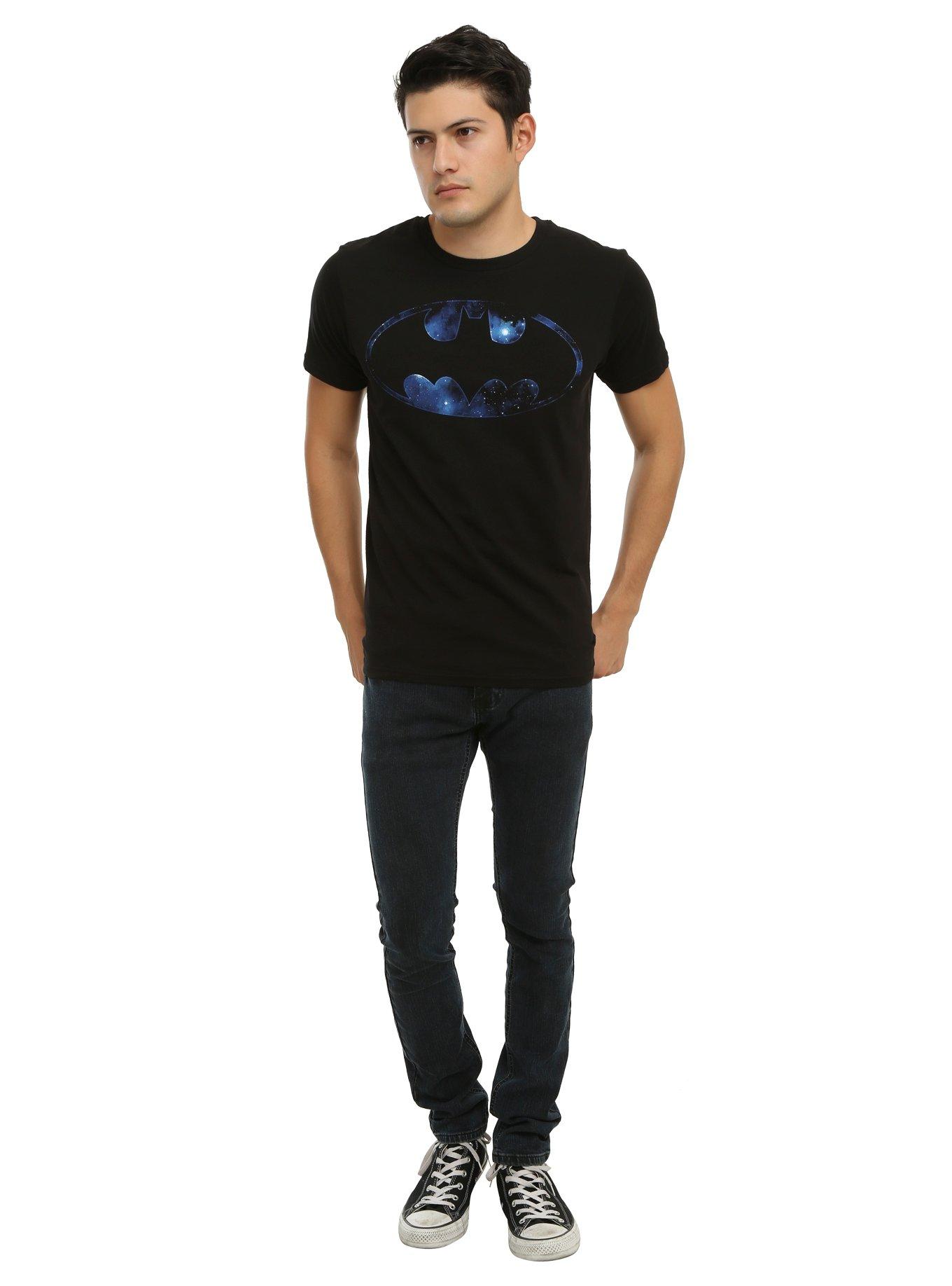 DC Comics Batman Galaxy Logo T-Shirt, , alternate