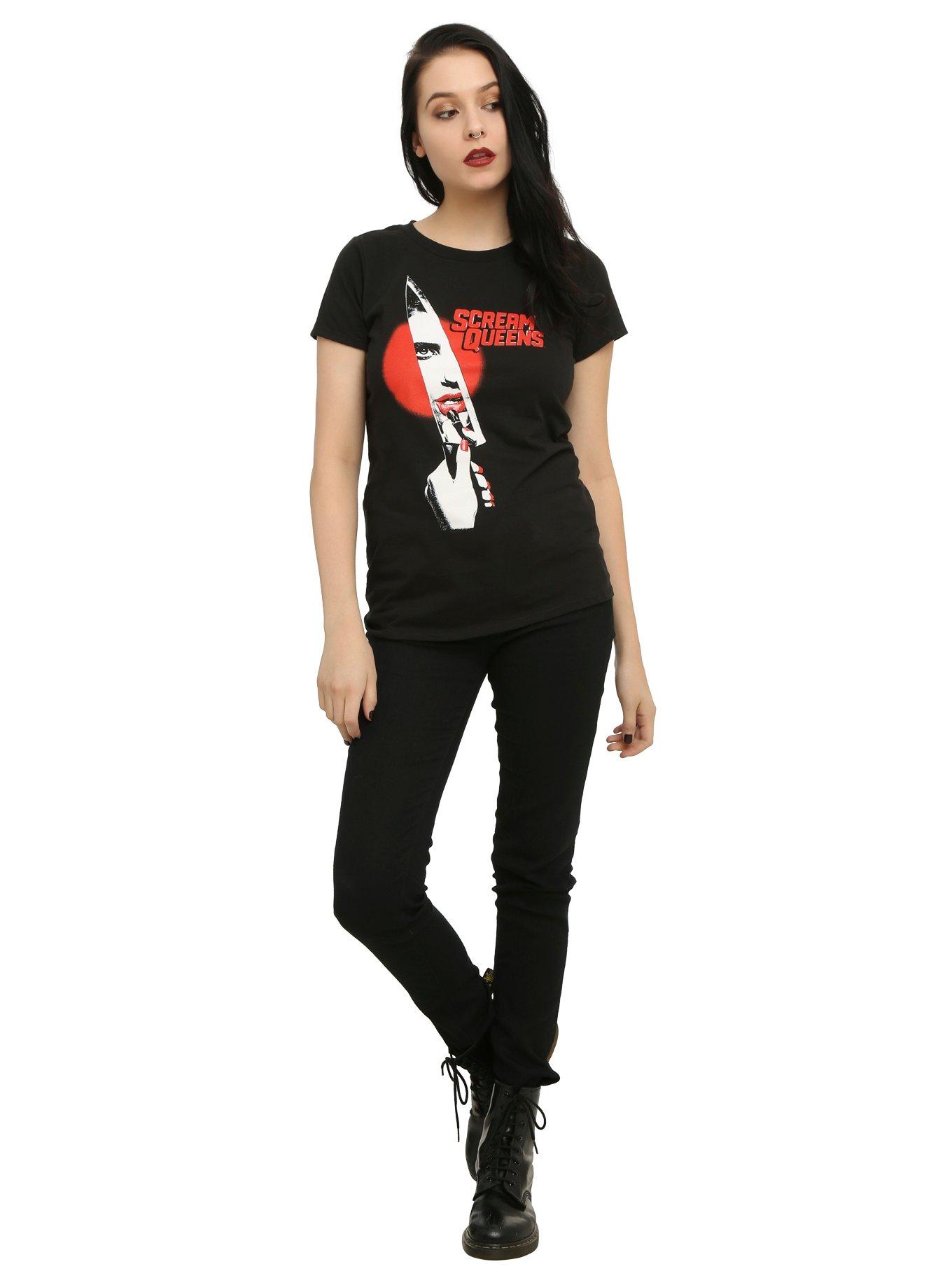 Scream Queens Knife Logo Girls T-Shirt, , alternate