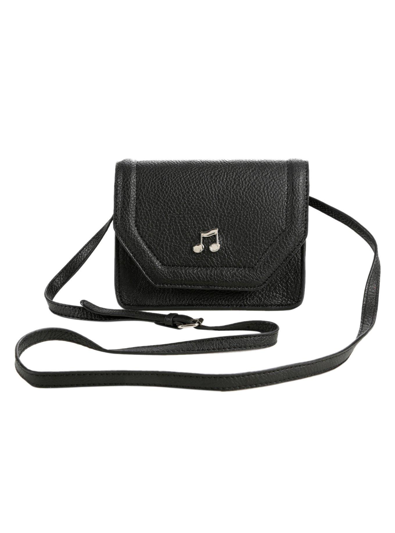 Music Note Charm Crossbody Bag, , alternate