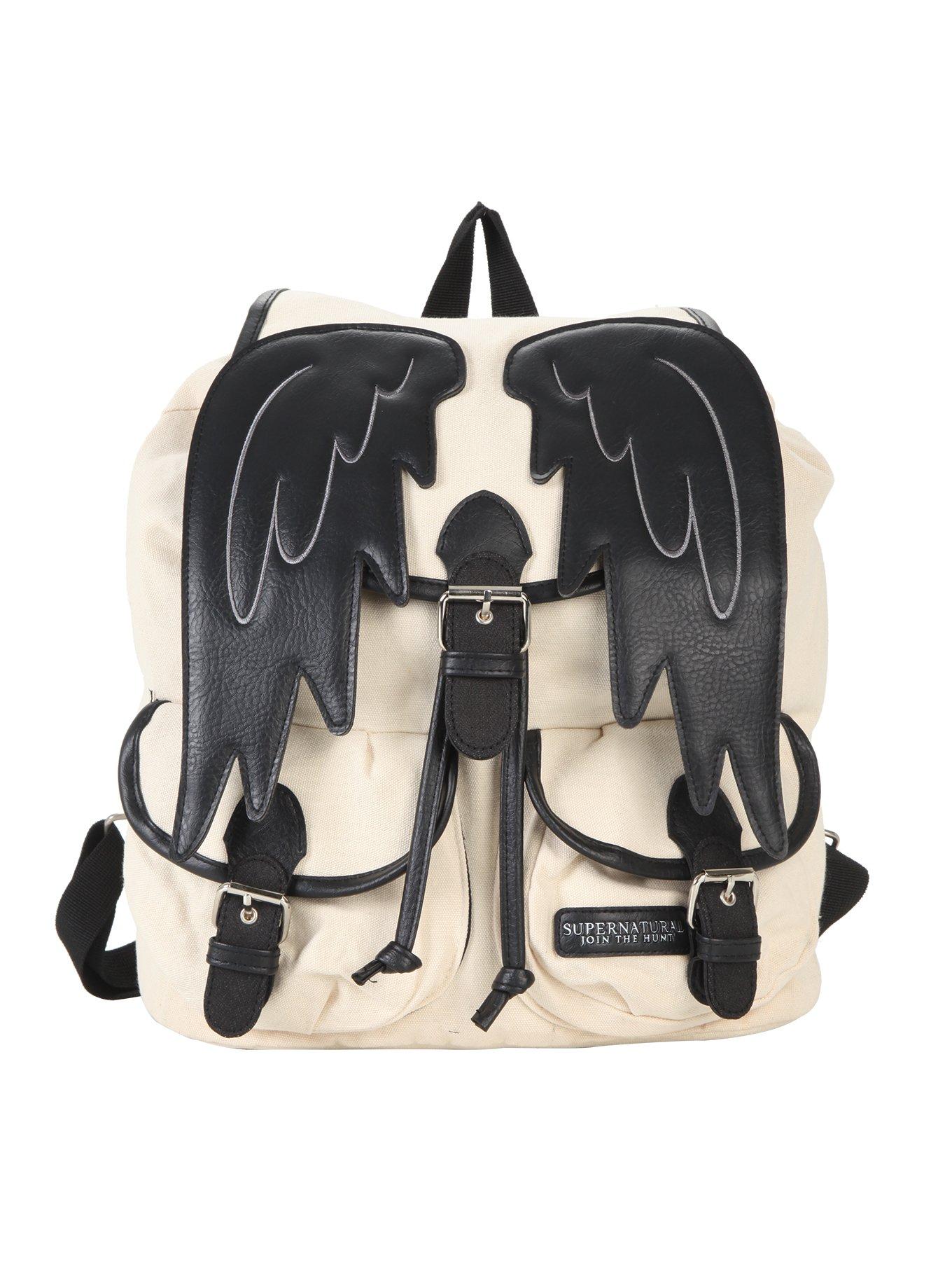 Supernatural Castiel Wings Slouch Backpack, , alternate