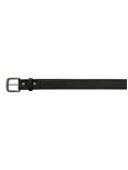 Black Faux Leather Perforated Stitch Belt, , alternate