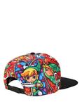 The Legend Of Zelda: The Wind Waker Stained Glass Sublimation Snapback Hat, , alternate