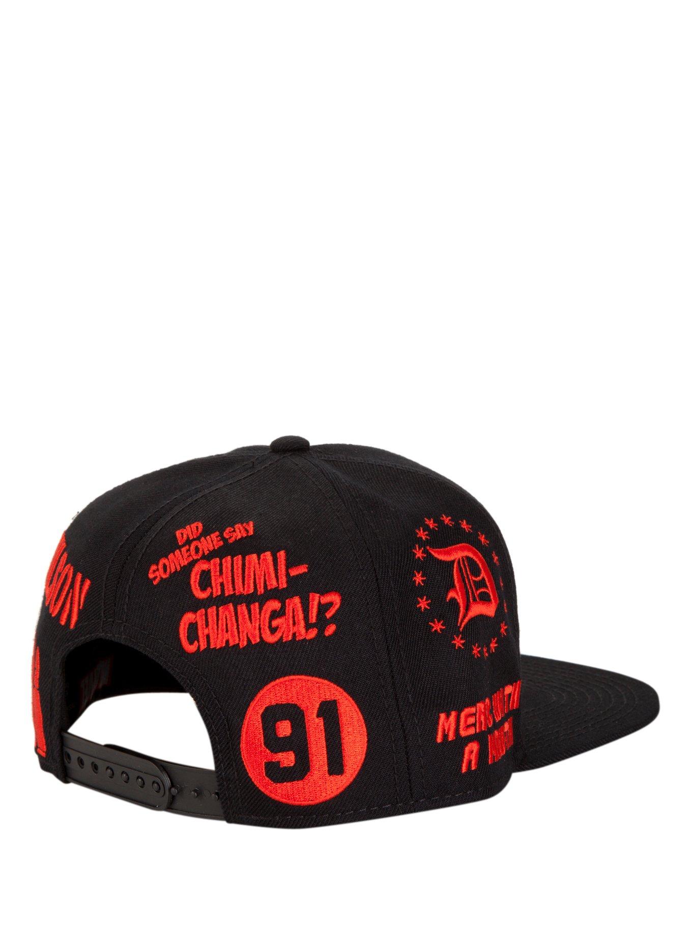 Marvel Deadpool Allover Embroidered Snapback Hat, , alternate