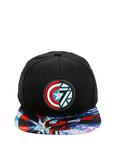 Marvel Captain America: Civil War Captain America Vs Iron Man Logo Snapback Hat, , alternate
