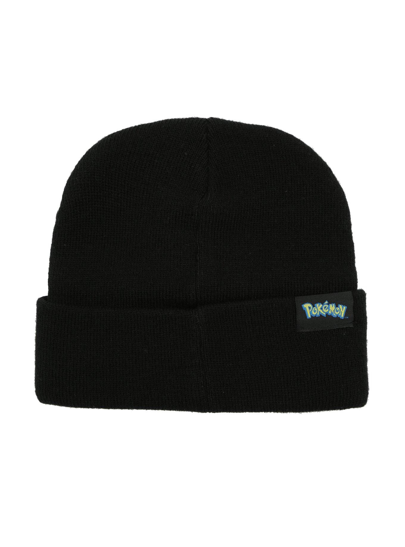 Pokemon Pikachu Silhouette Patch Watchman Beanie, , alternate