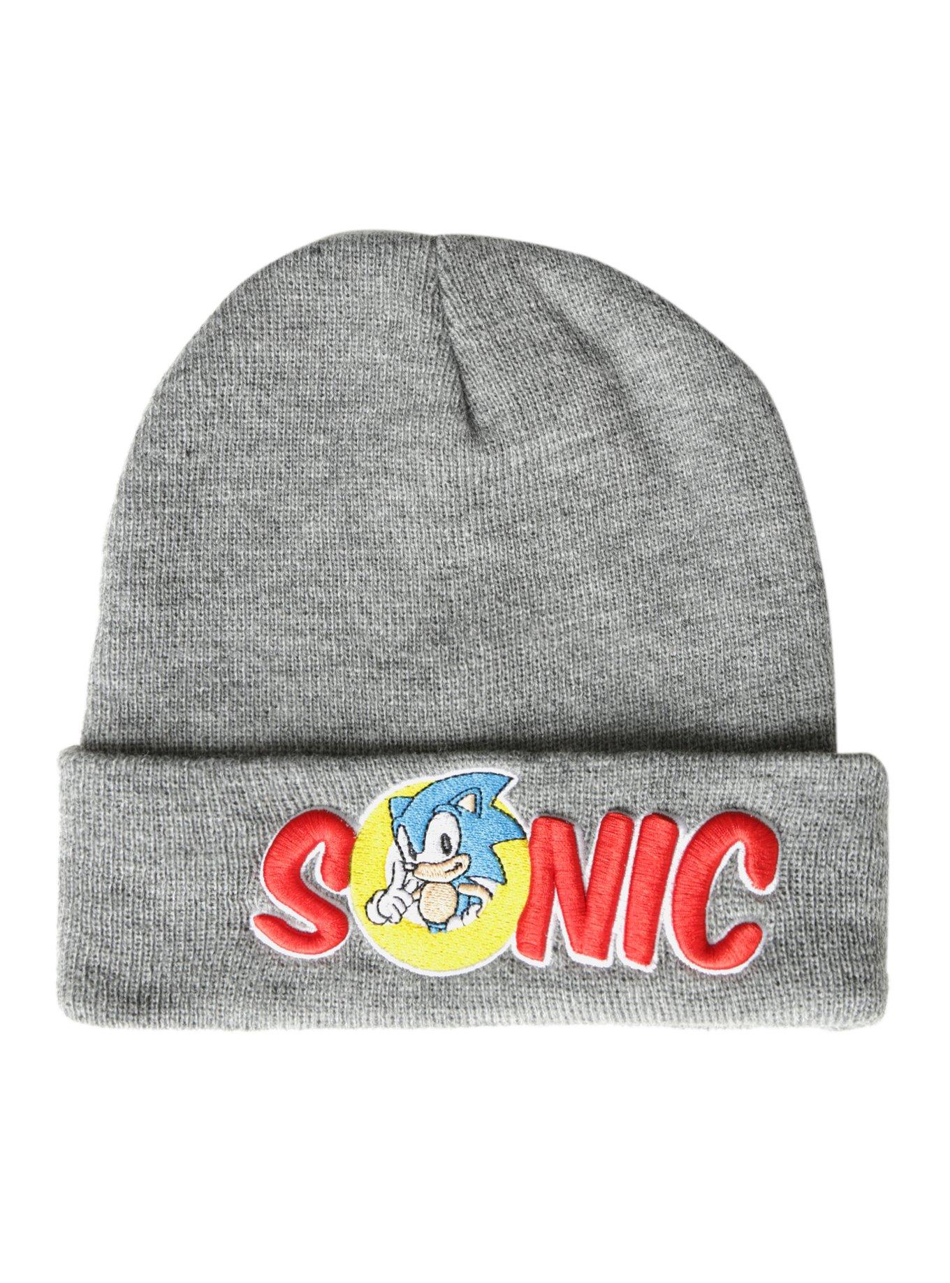 Sonic The Hedgehog Logo Watchman Beanie, , alternate