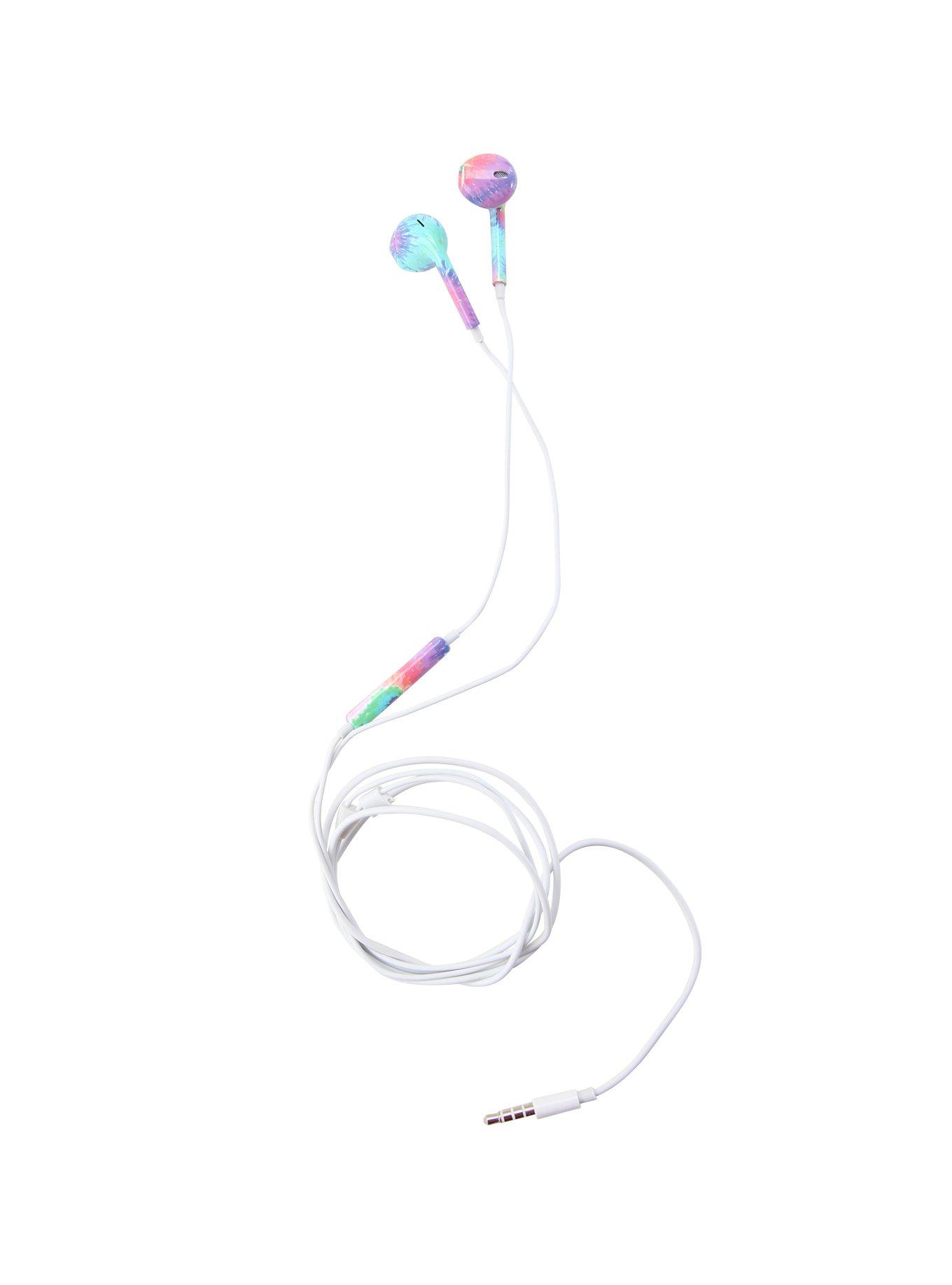 MiCase Pastel Tie Dye Print Earbuds