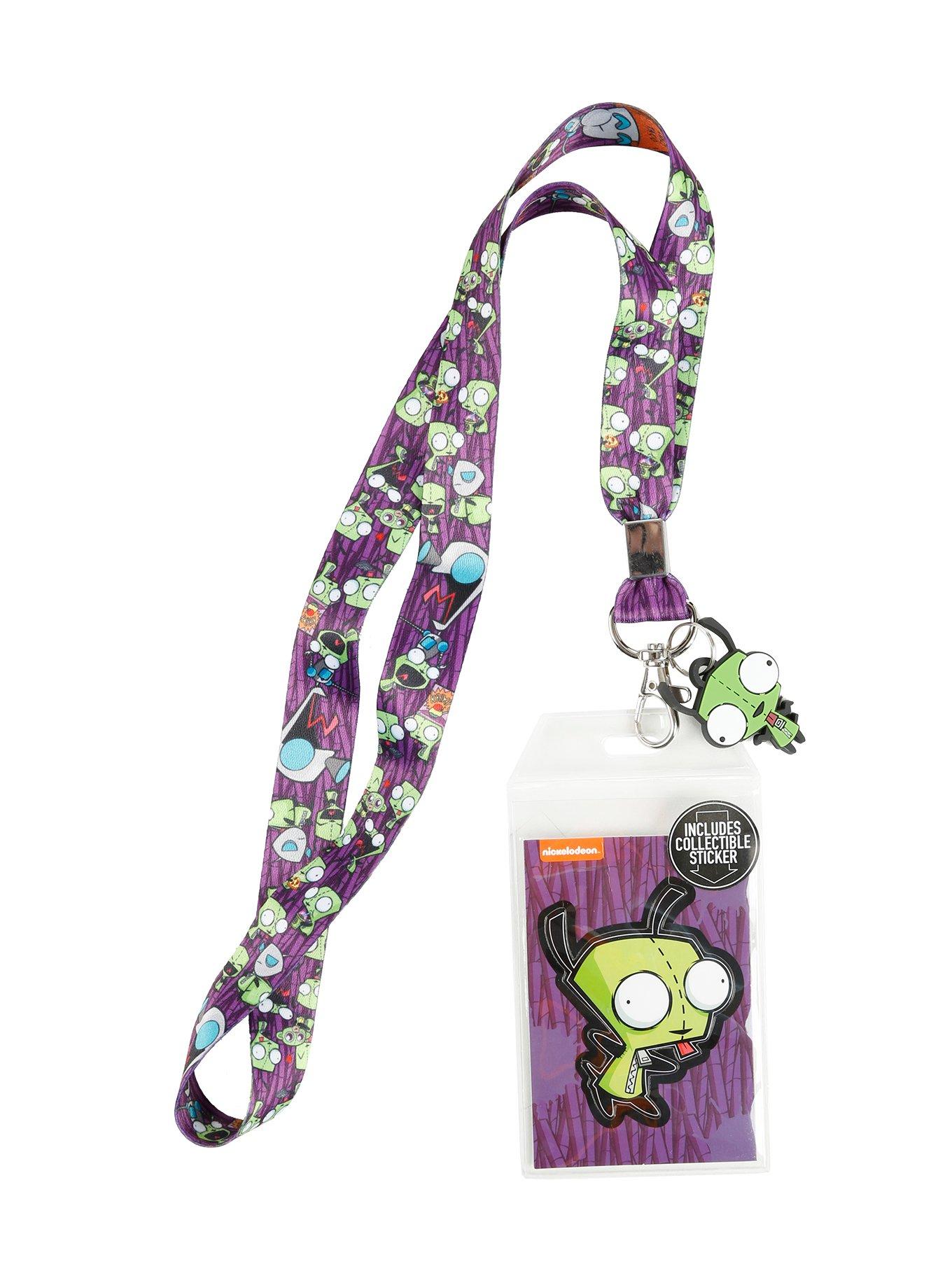 Invader Zim Gir Print Lanyard, , alternate