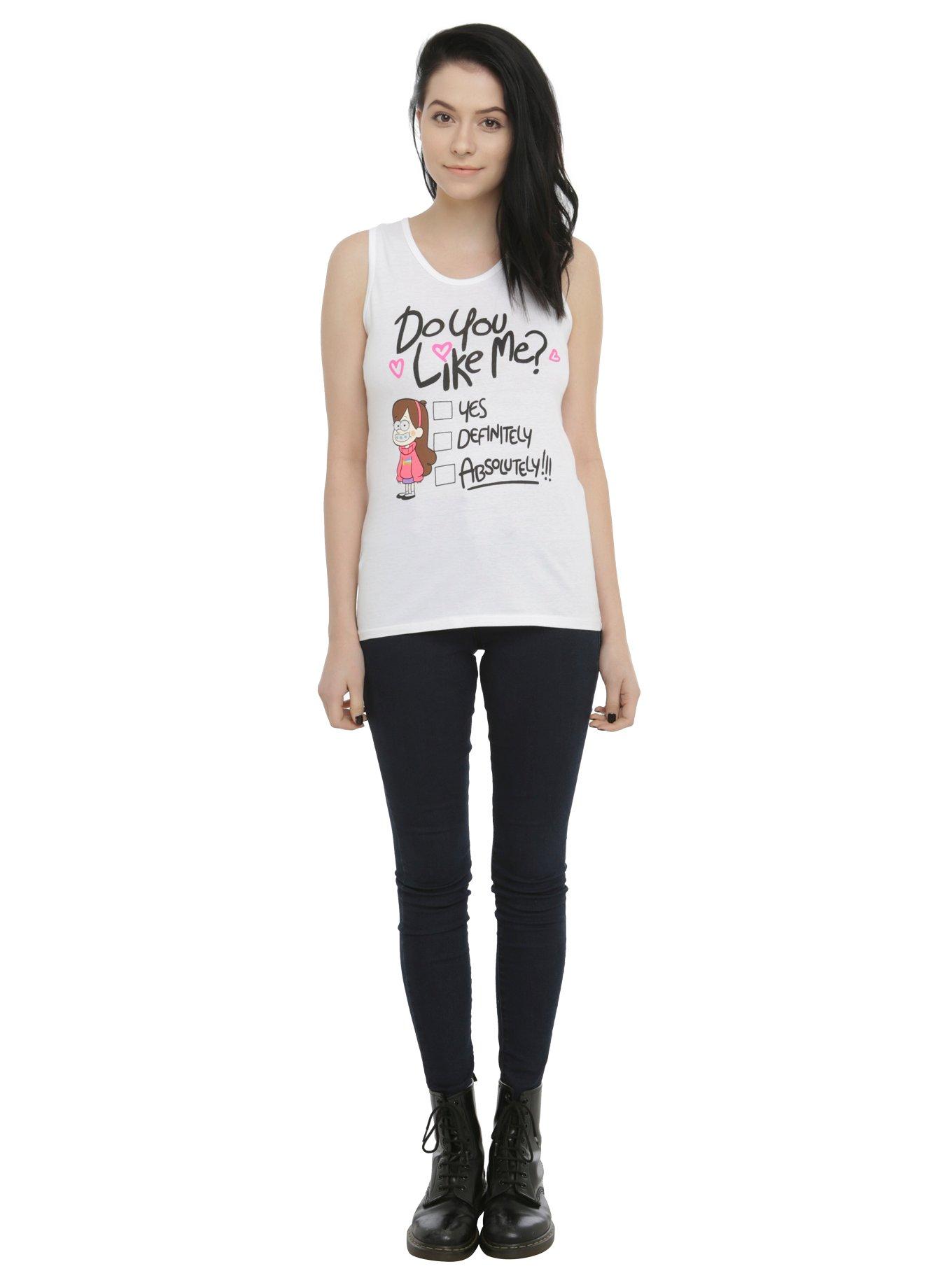 Disney Gravity Falls Mabel Do You Like Me Girls Tank Top, , alternate