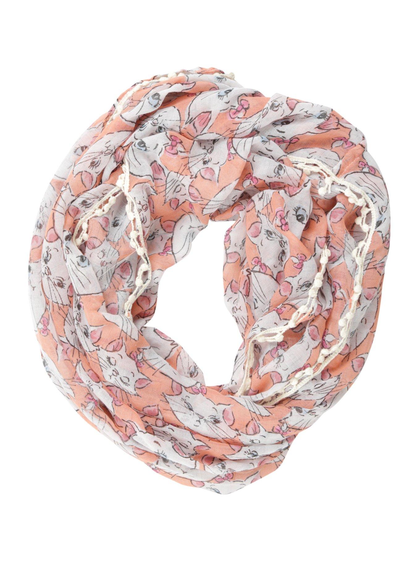 Disney Aristocats Marie Fringe Infinity Scarf, , alternate