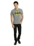 DC Comics Batman Distressed Logo Tri-Blend T-Shirt, , alternate