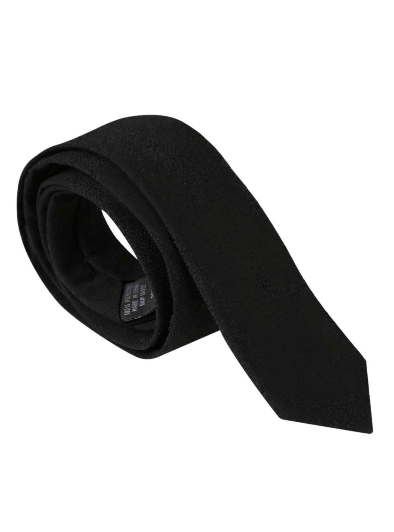 Black Skinny Tie, , alternate