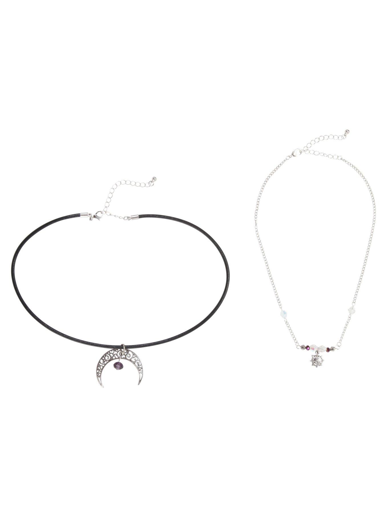 Sun & Moon Choker & Necklace Set, , alternate