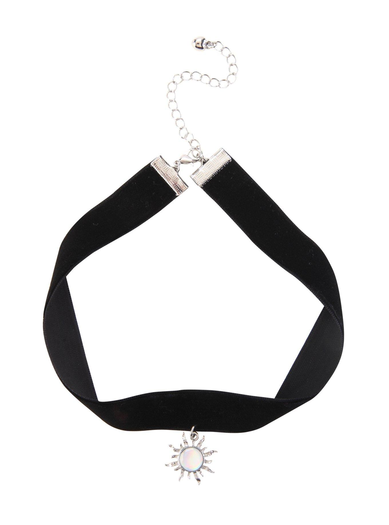 Black Velvet Opal Sun Choker, , alternate