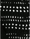 Black Crochet Skinny Scarf, , alternate