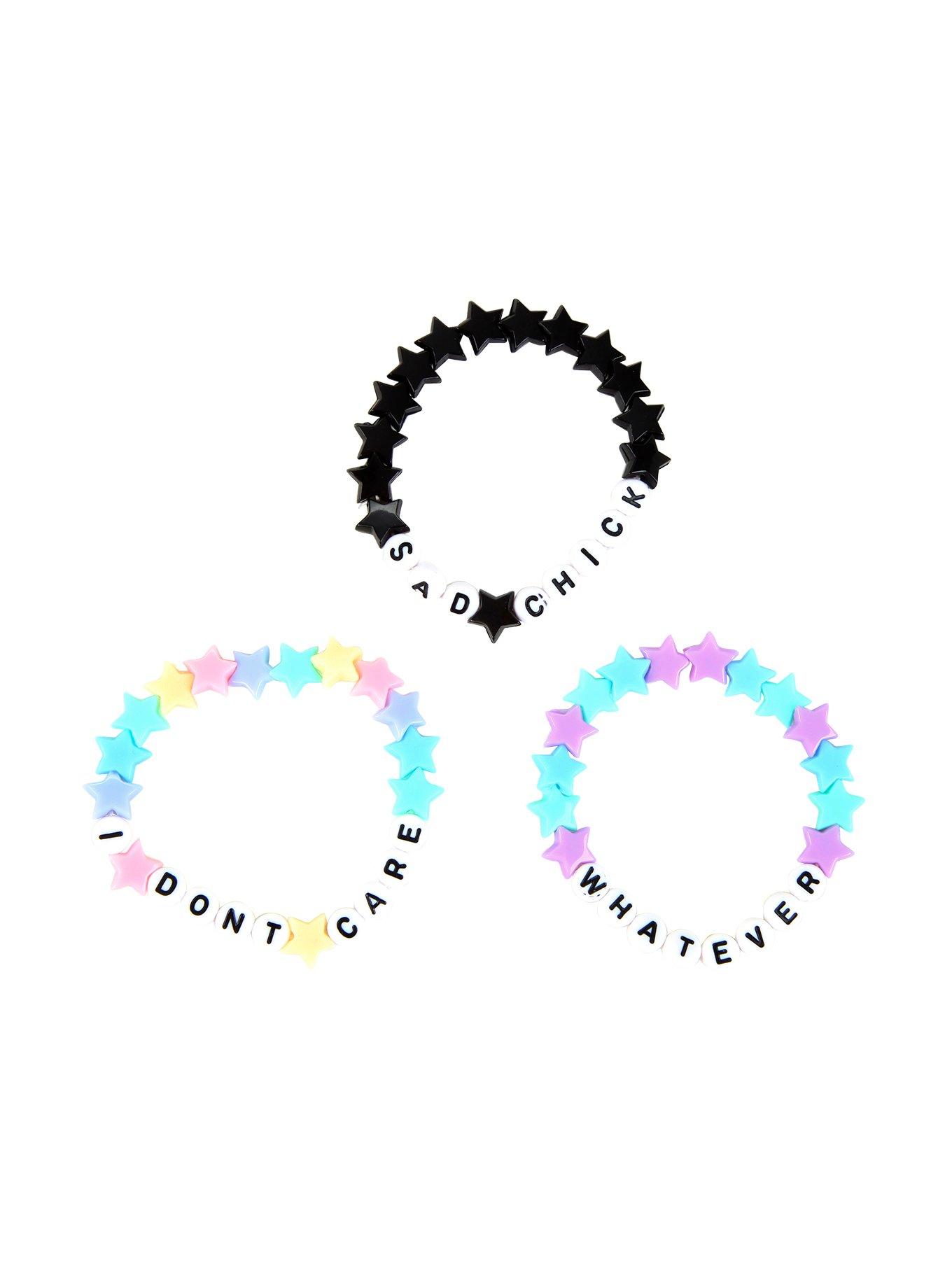 Star Beaded Verbiage Bracelet Set, , alternate