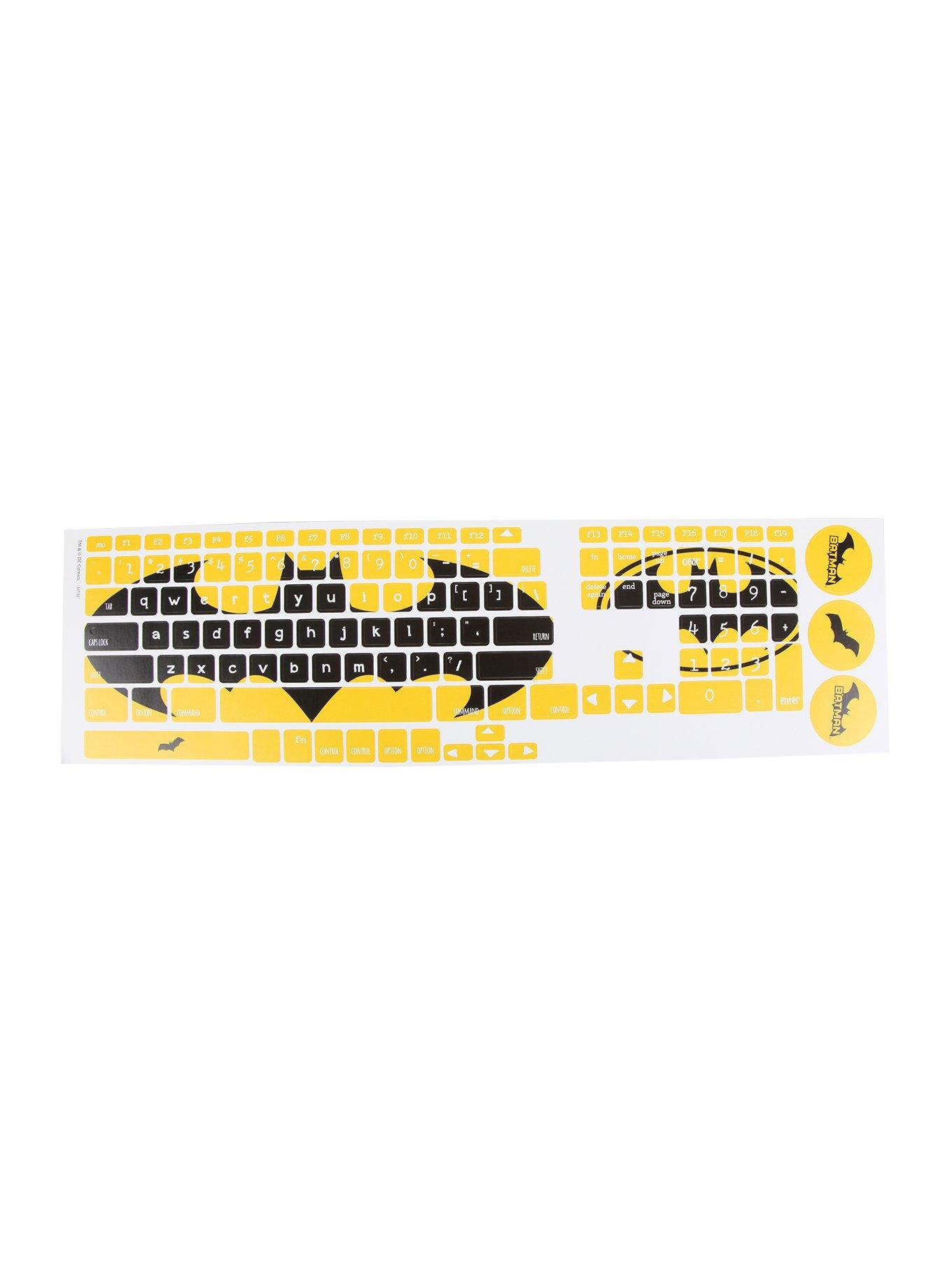 DC Comics Batman Logo Keyboard Stickers, , alternate