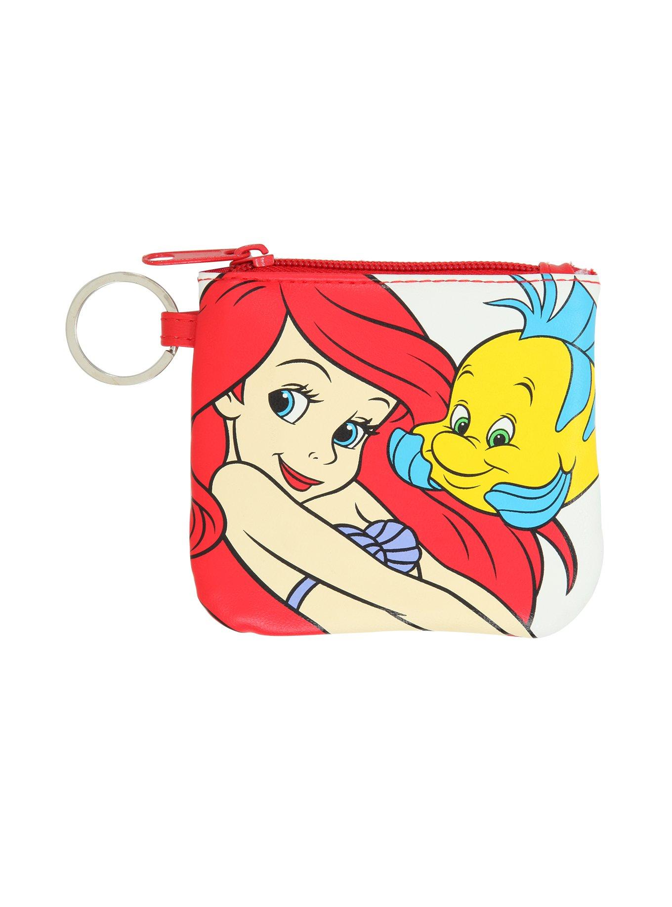 Disney The Little Mermaid Ariel & Flounder Coin Purse, , alternate