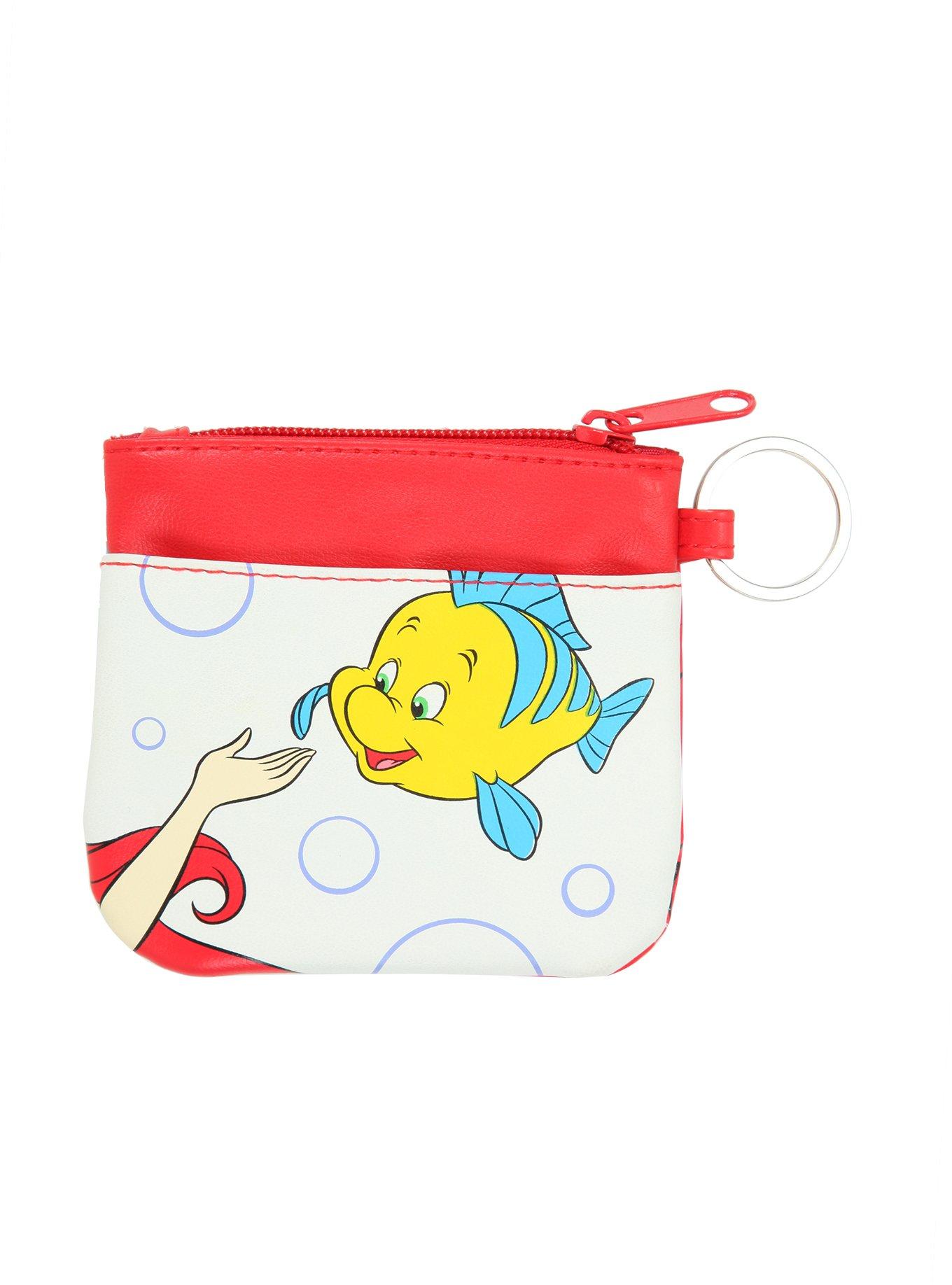 Disney The Little Mermaid Ariel & Flounder Coin Purse, , alternate