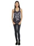 Don't Let The Music Fade Galaxy Sublimation Girls Tank Top, , alternate