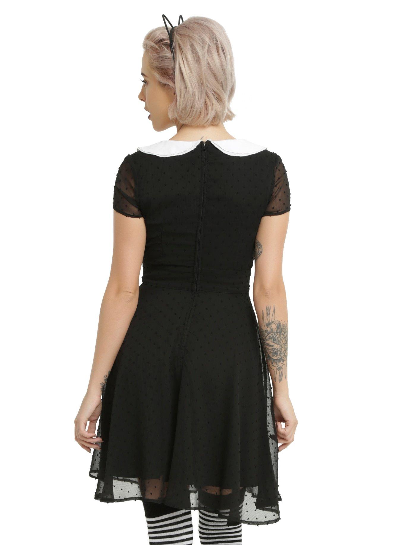 Hell Bunny Agnes Black Dress, , alternate