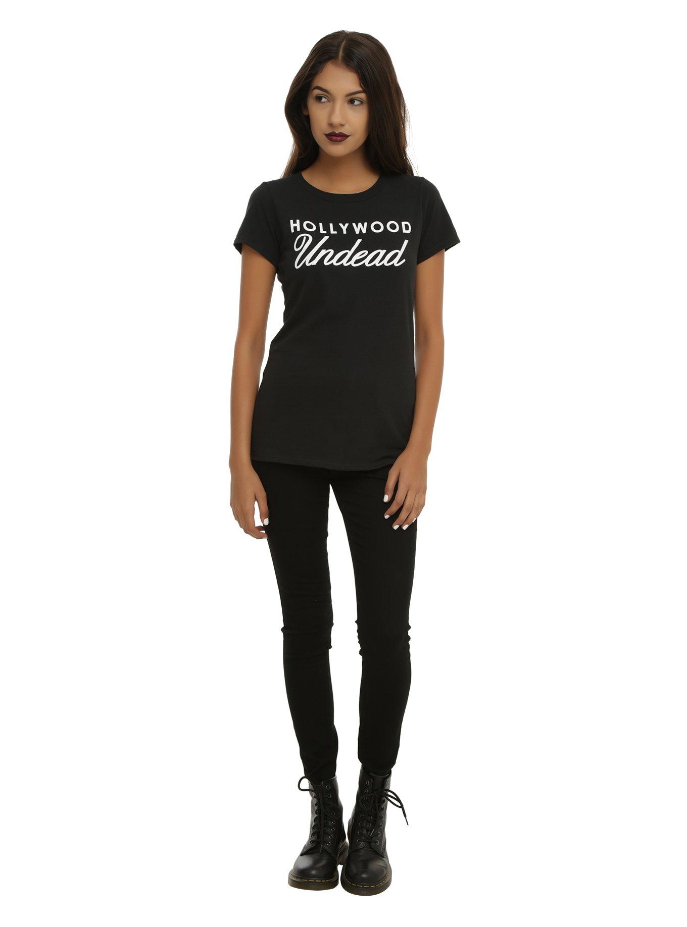 Hollywood Undead Logo Girls T-Shirt, , alternate