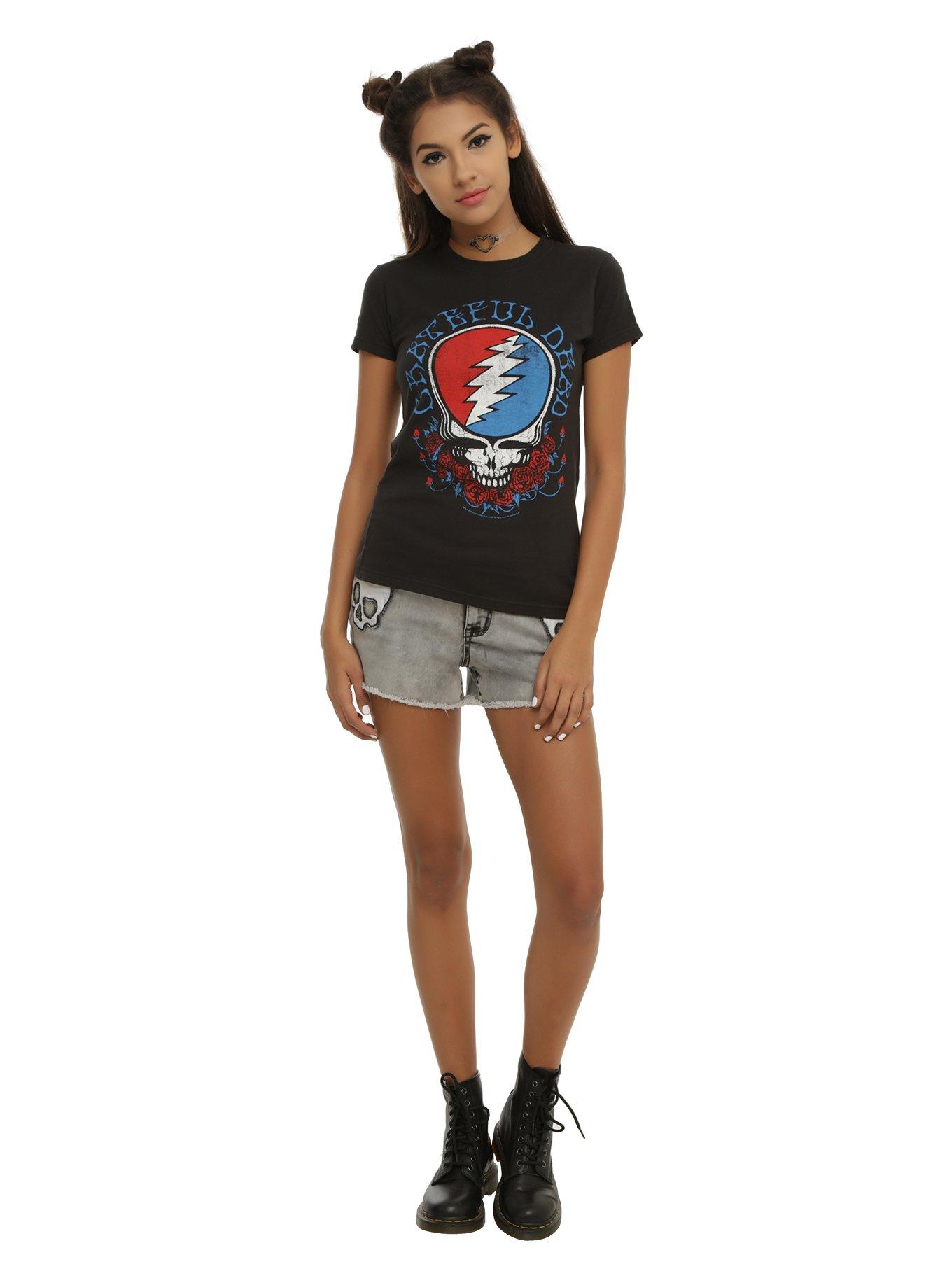 Grateful Dead Skull Logo Girls T-Shirt, , alternate