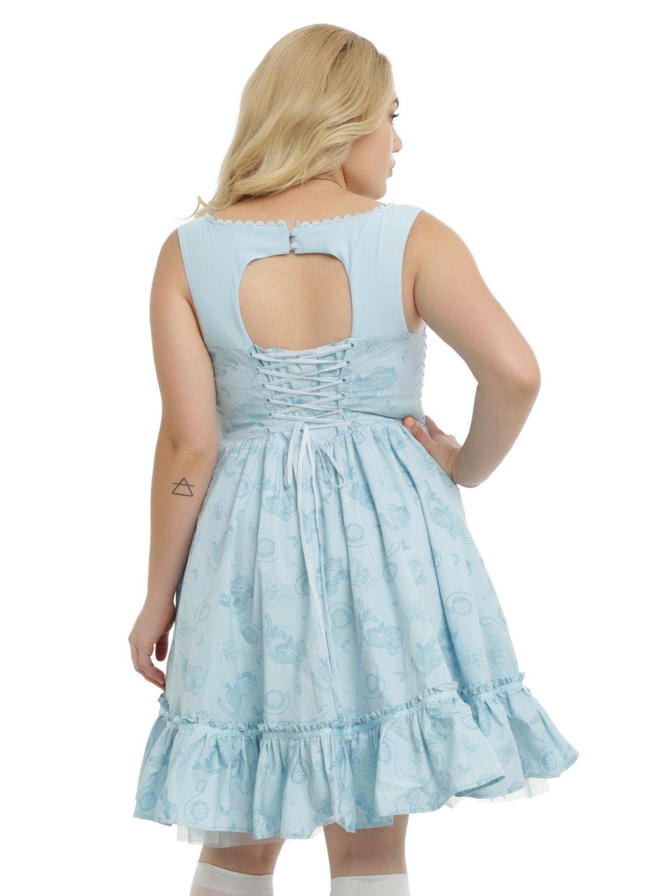 Disney Alice Through The Looking Glass Alice Tea Party Dress Plus Size, , alternate