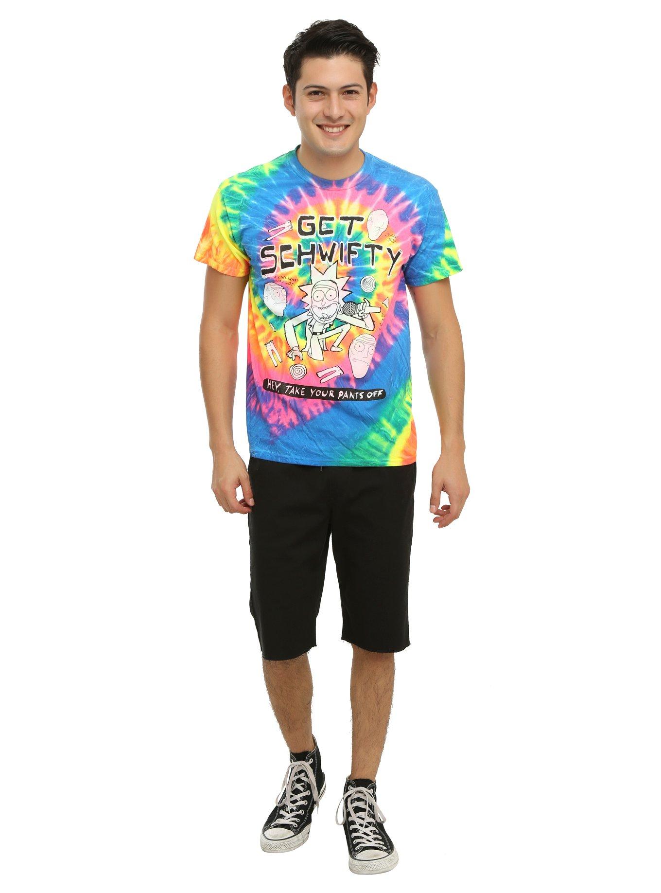 Rick And Morty Get Schwifty Tie-Dye T-Shirt, , alternate