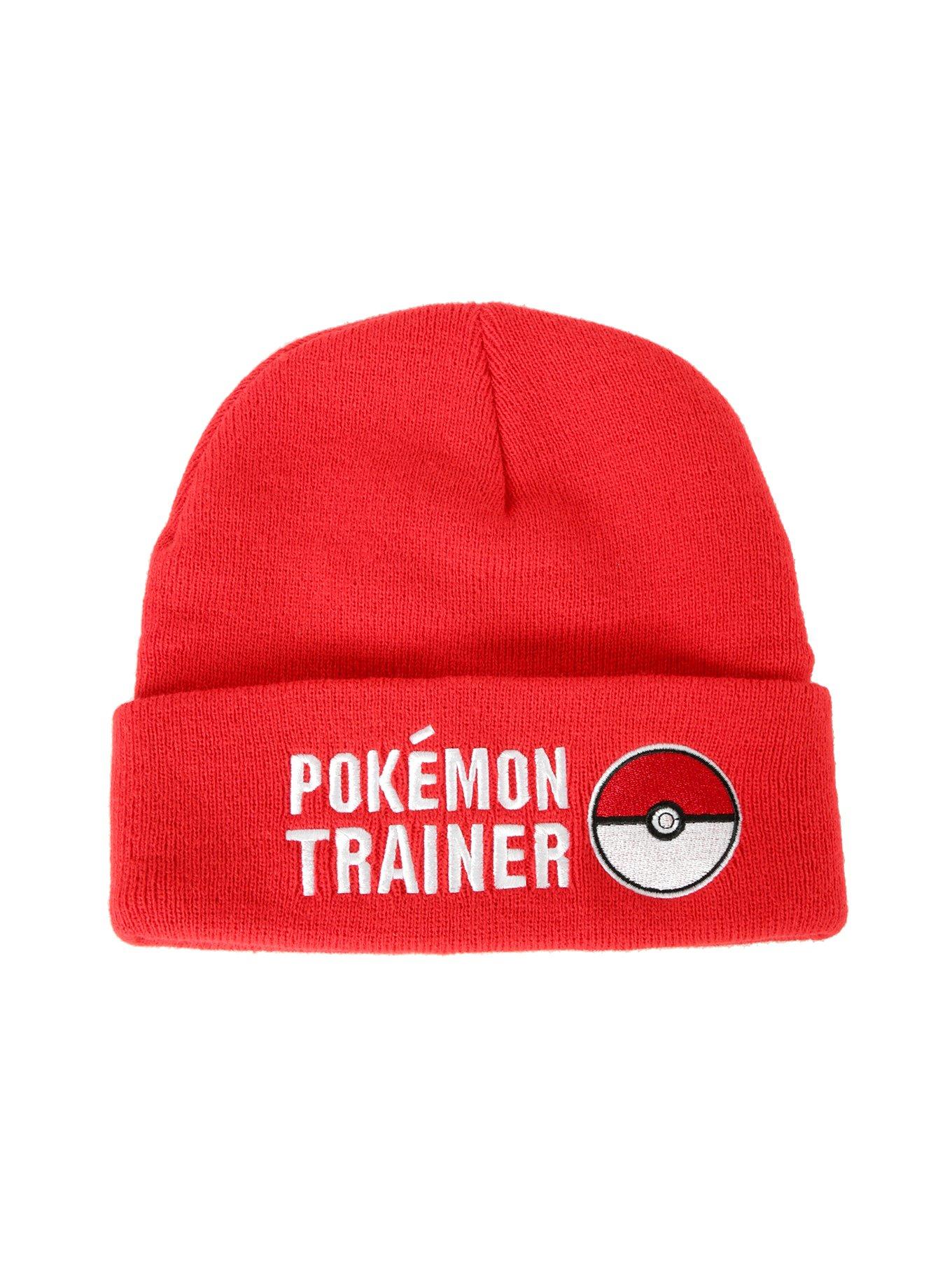 Pokemon Trainer Pokeball Embroidered Beanie, , alternate