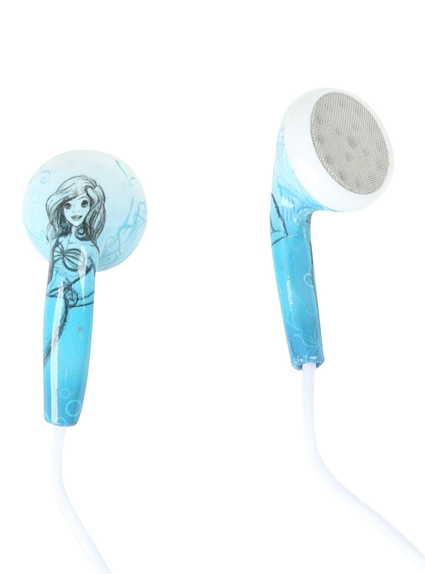Disney The Little Mermaid Ariel Sketch Earbuds, , alternate