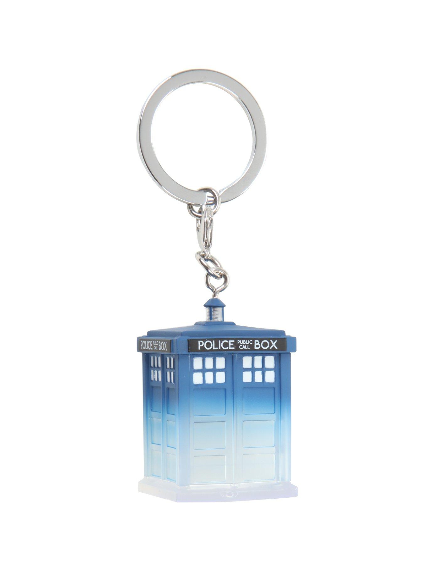 Funko Doctor Who Pocket Pop! Materializing TARDIS Key Chain Hot Topic Exclusive, , alternate