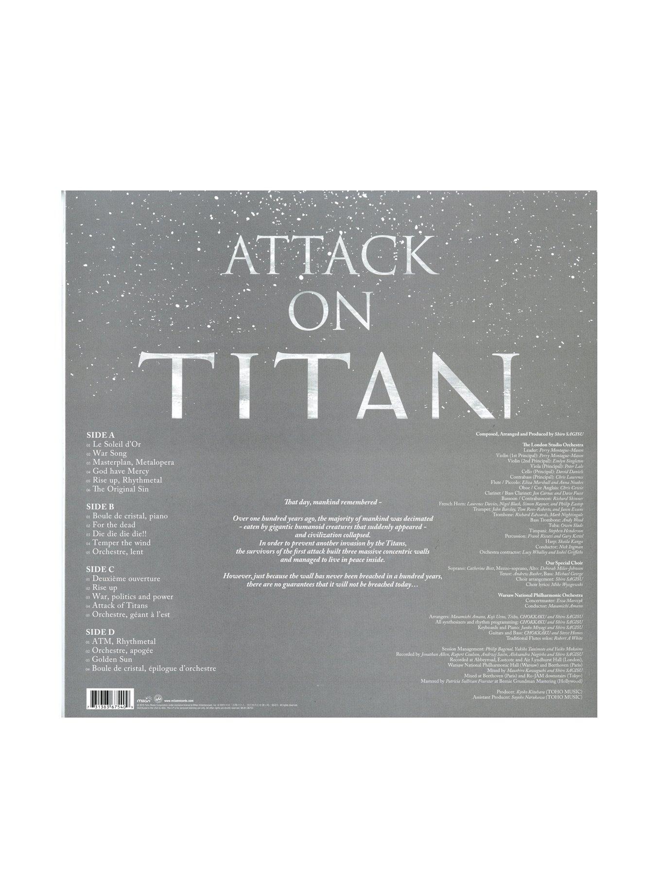 Attack On Titan Soundtrack Vinyl LP Hot Topic Exclusive, , alternate