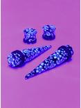 Acrylic Blue Floral Glow-In-The-Dark Taper & Plug 4 Pack, , alternate