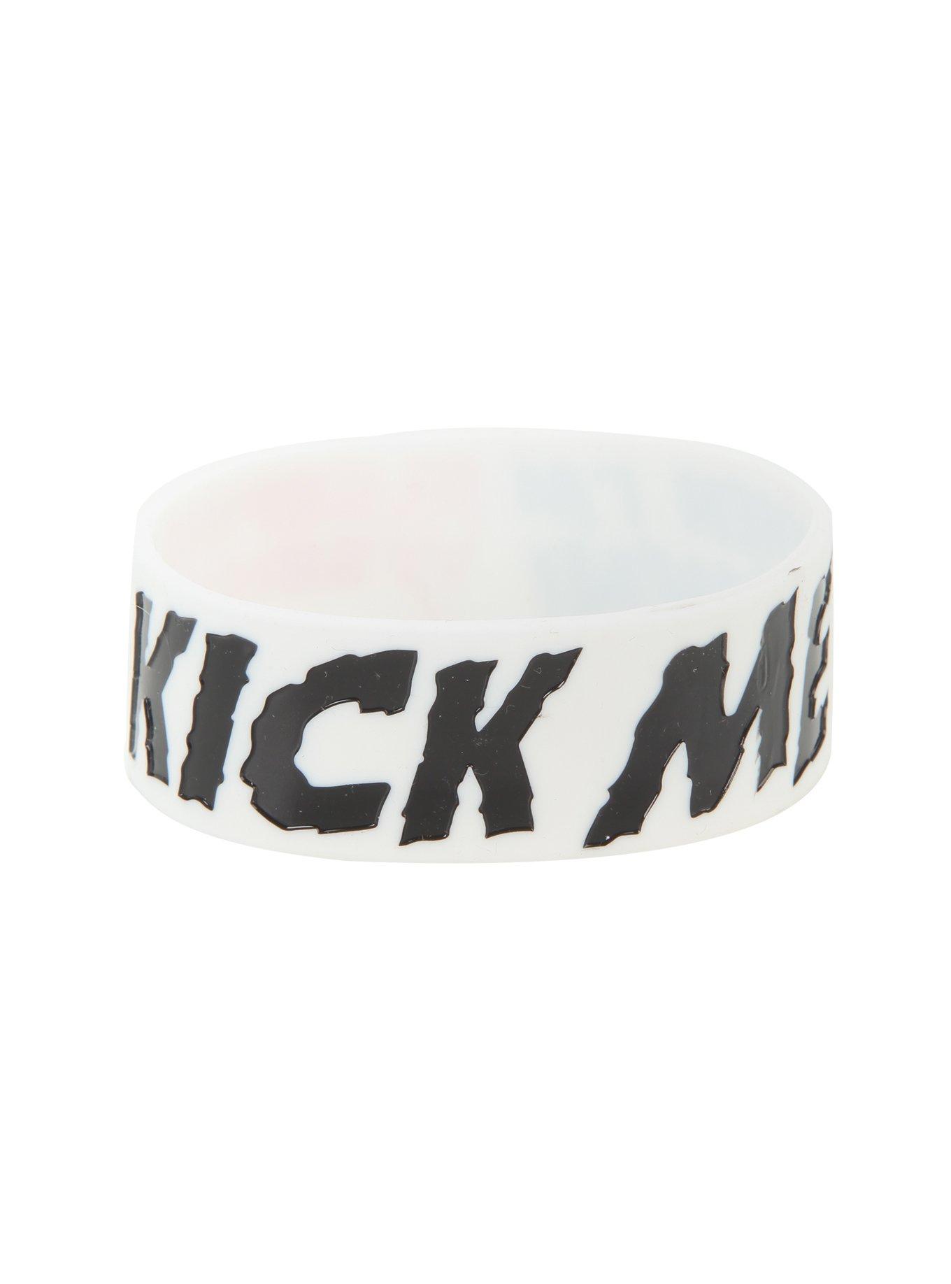 Sleeping With Sirens Kick Me Rubber Bracelet, , alternate