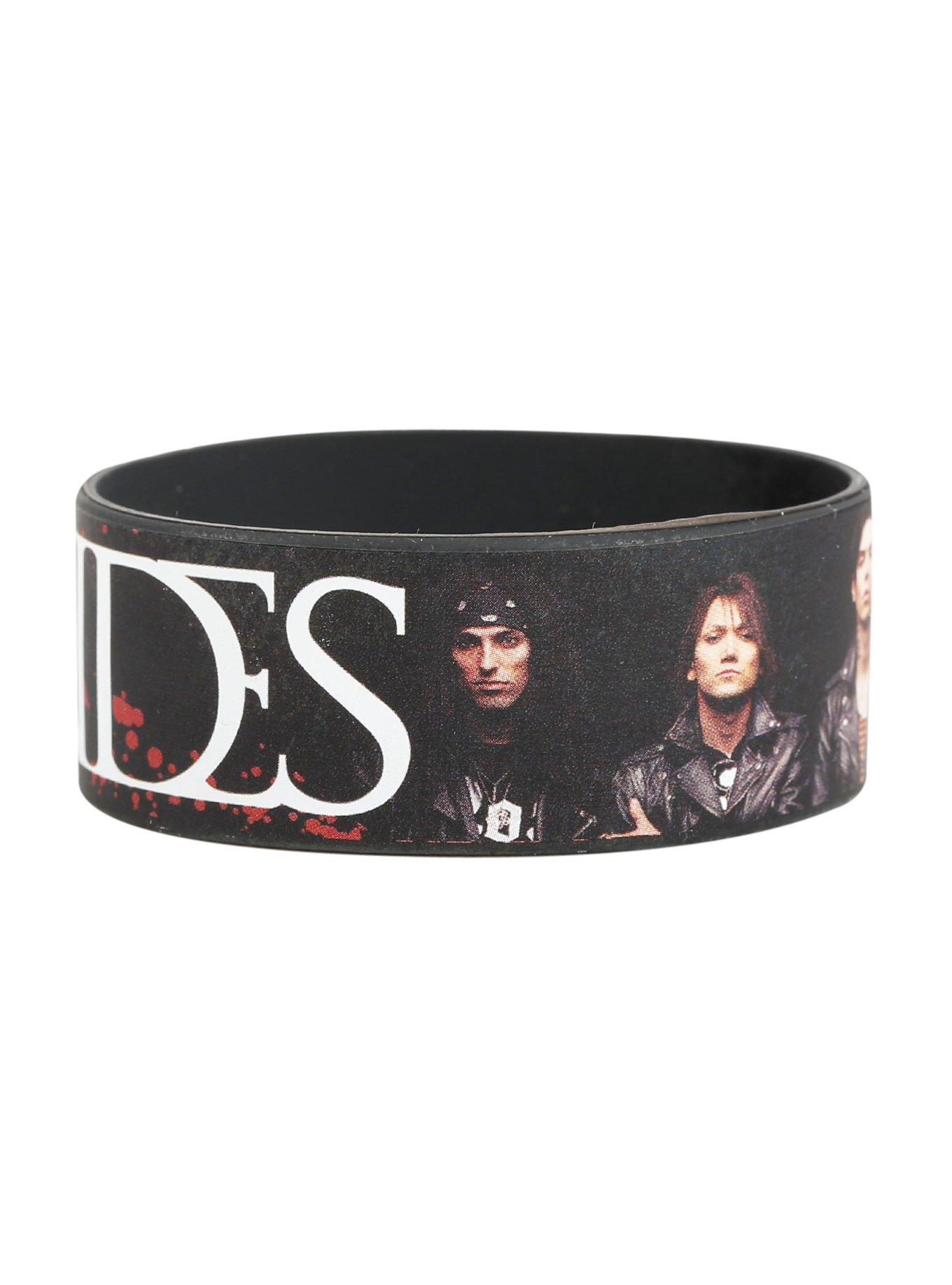 Black Veil Brides Group Photo Rubber Bracelet, , alternate