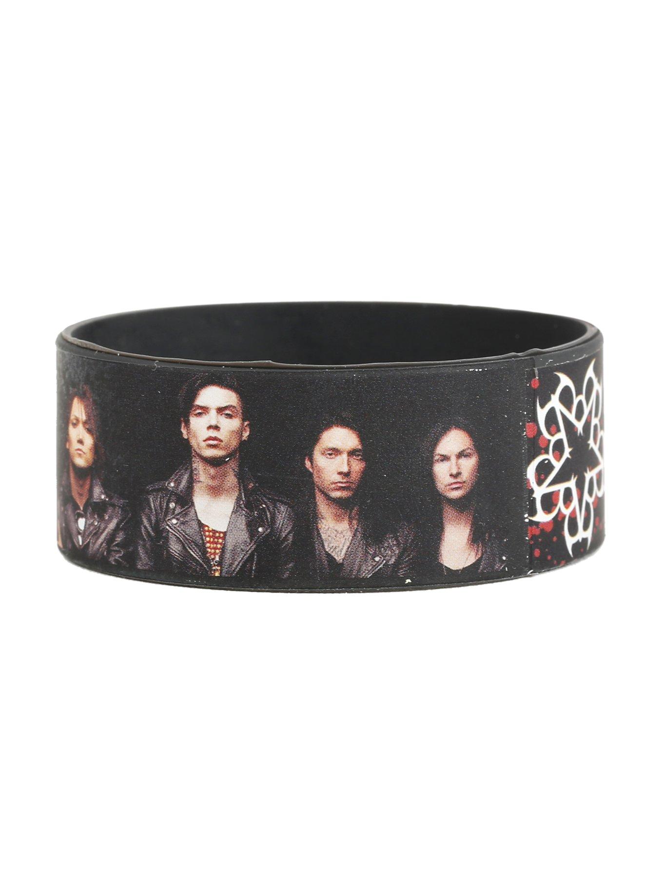 Black Veil Brides Group Photo Rubber Bracelet, , alternate