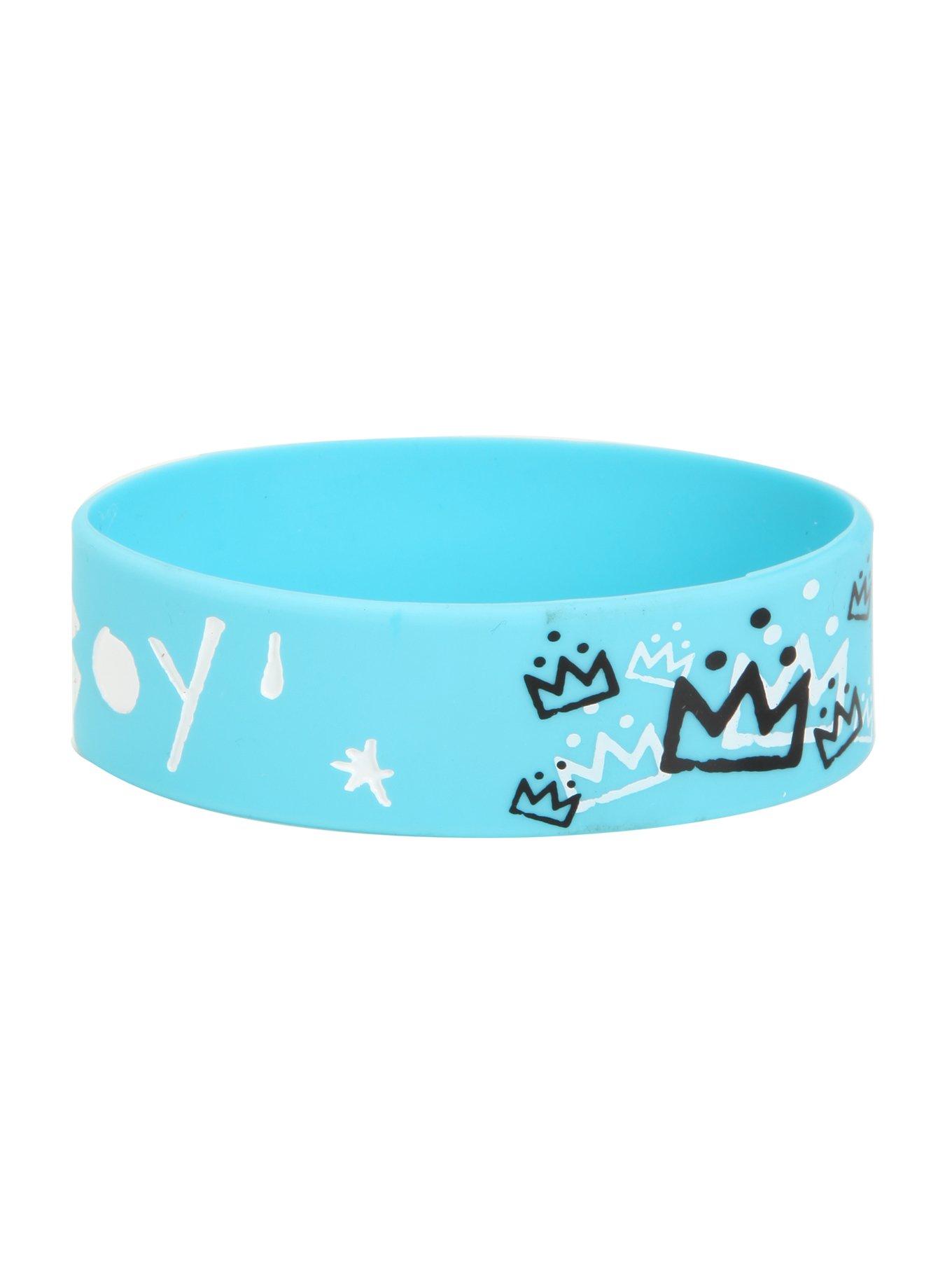 Fall Out Boy Crowns Logo Rubber Bracelet, , alternate