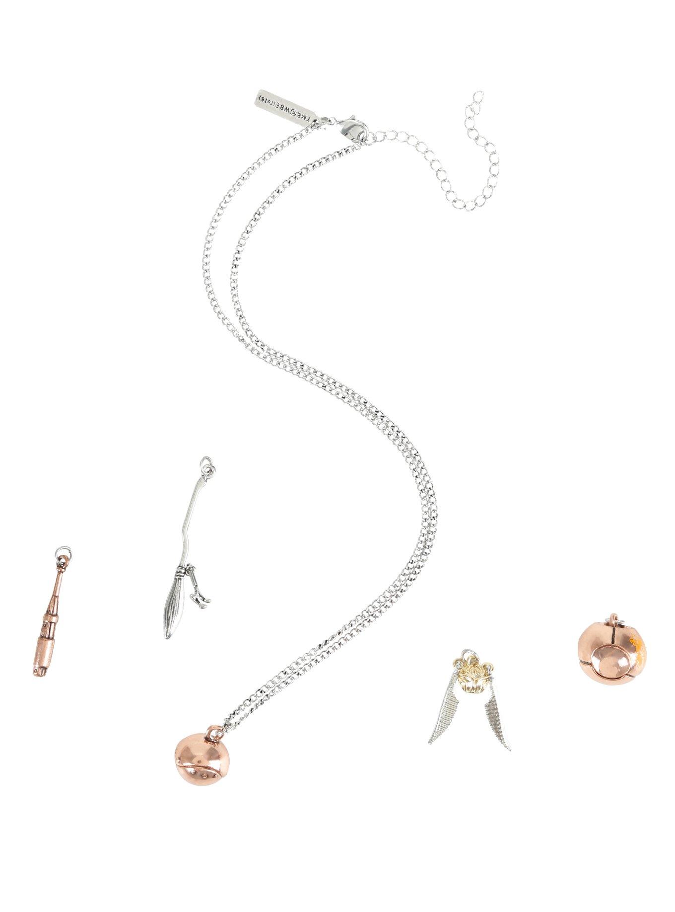 Harry Potter Quidditch Multi-Charm Necklace, , alternate