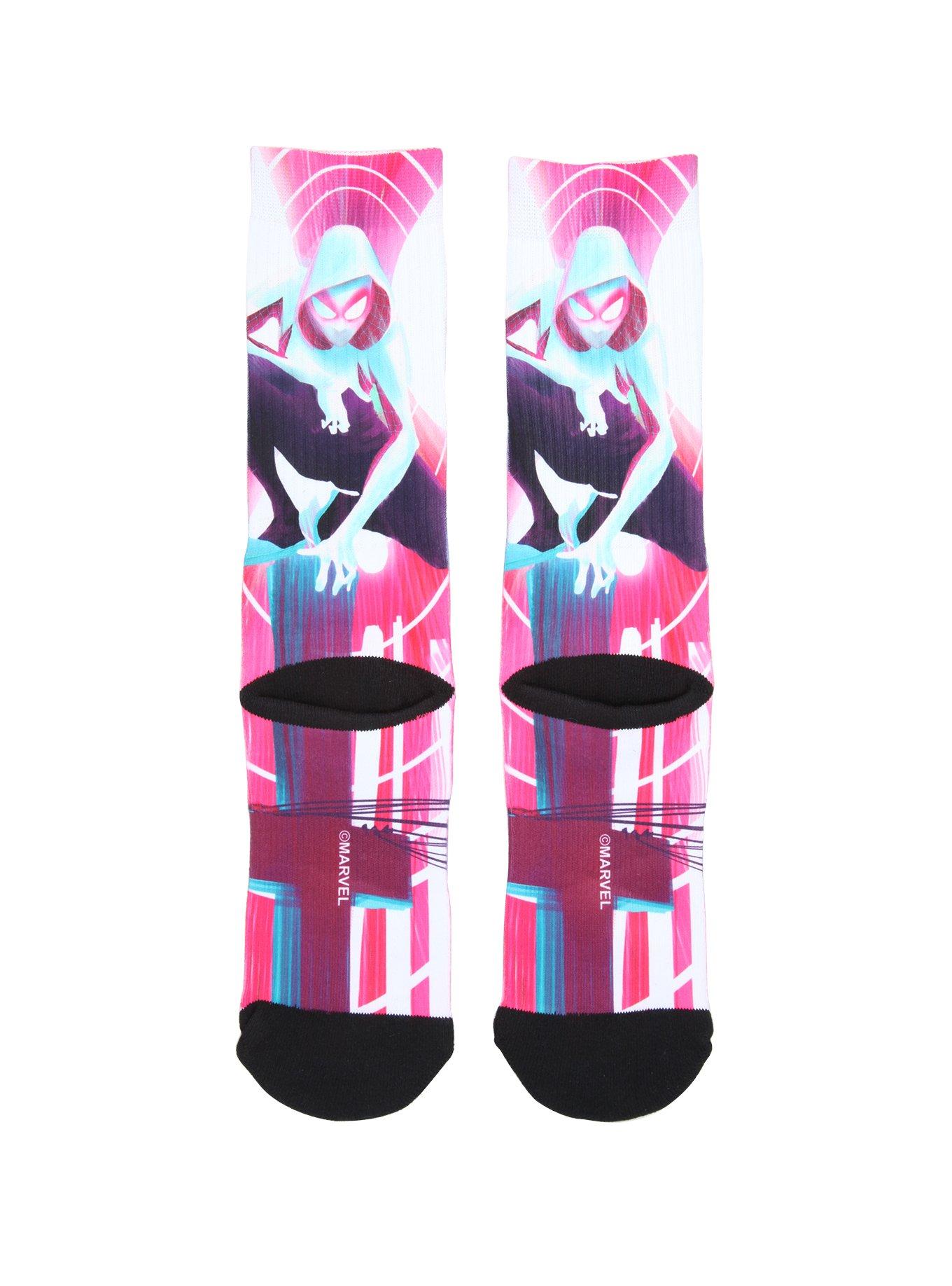 Marvel Spider-Gwen Crew Socks, , alternate