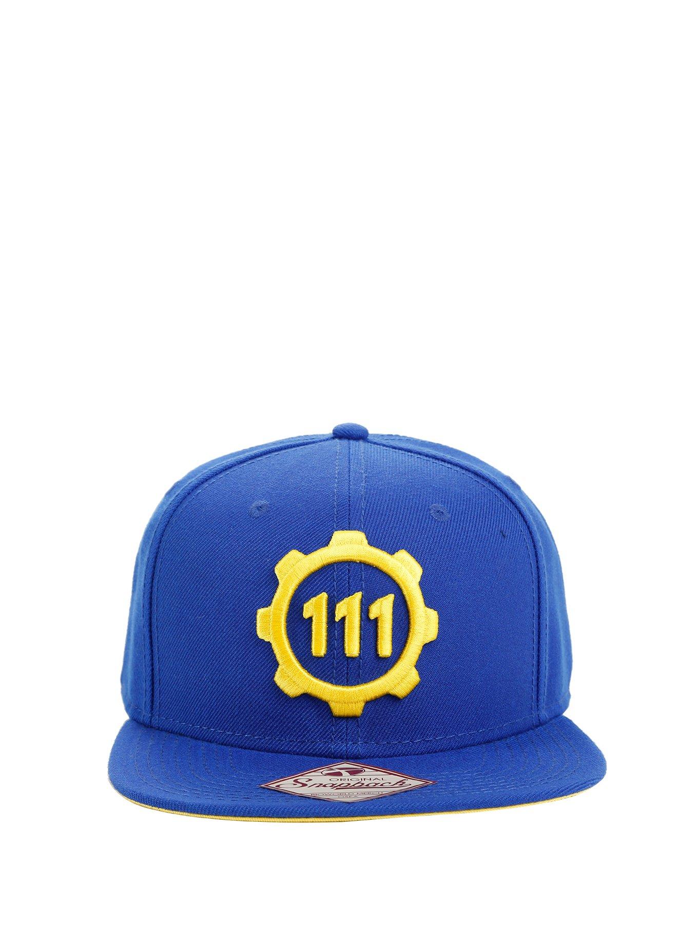 Fallout 4 Vault 111 Logo Snapback Hat, , alternate