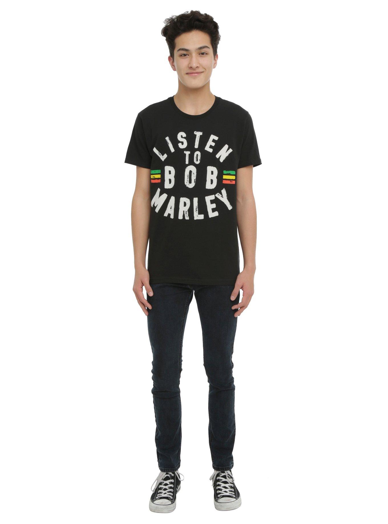 Listen To Bob Marley T-Shirt, , alternate