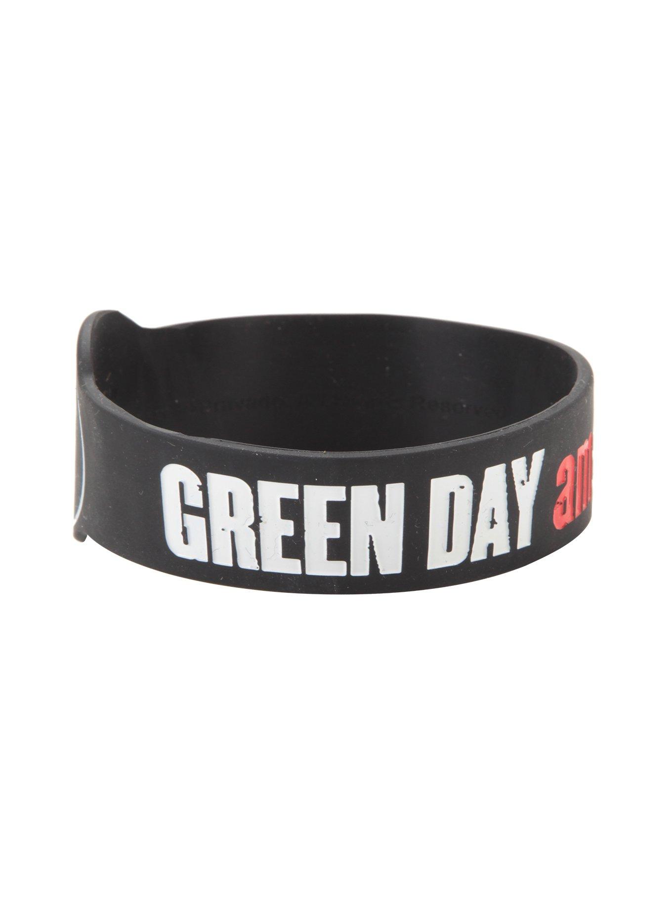 Green Day American Idiot Die-Cut Rubber Bracelet, , alternate