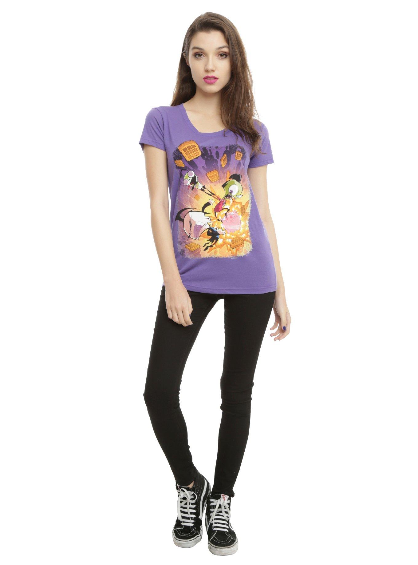 Invader Zim Issue #1 SDCC 2015 Variant Cover Art Girls T-Shirt, , alternate