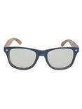 Bali Blue Wood Mirror Lens Sunglasses, , alternate